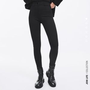 NWT Zara Buttoned Leggings